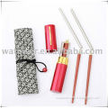 Classic Travel stainless steel and rosewood chopsticks